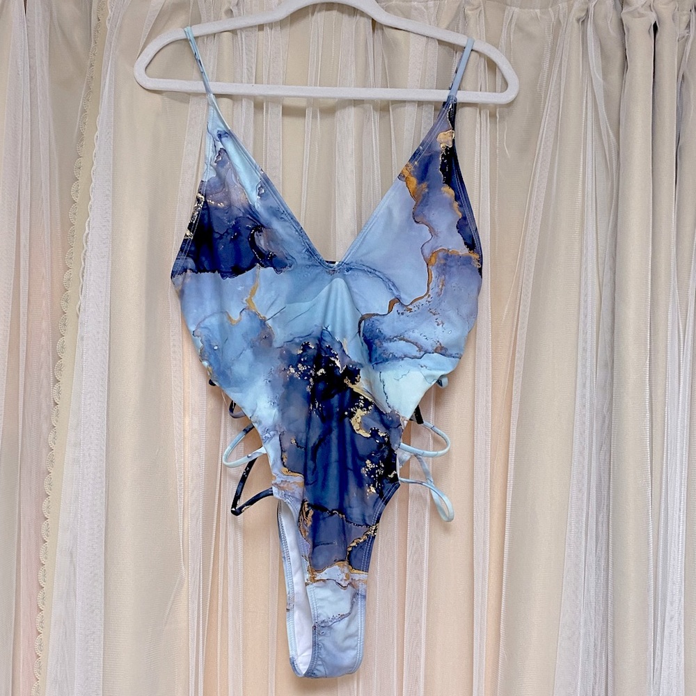 Marble One Piece Swimsuit